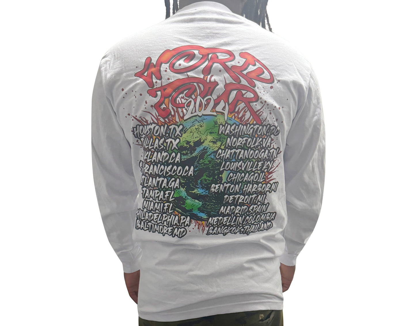 PLAYAZ ONLY World Tour Long Sleeve Shirt