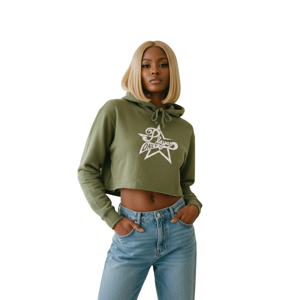 PLAYAZ ONLY All-Star Cropped Hoodie