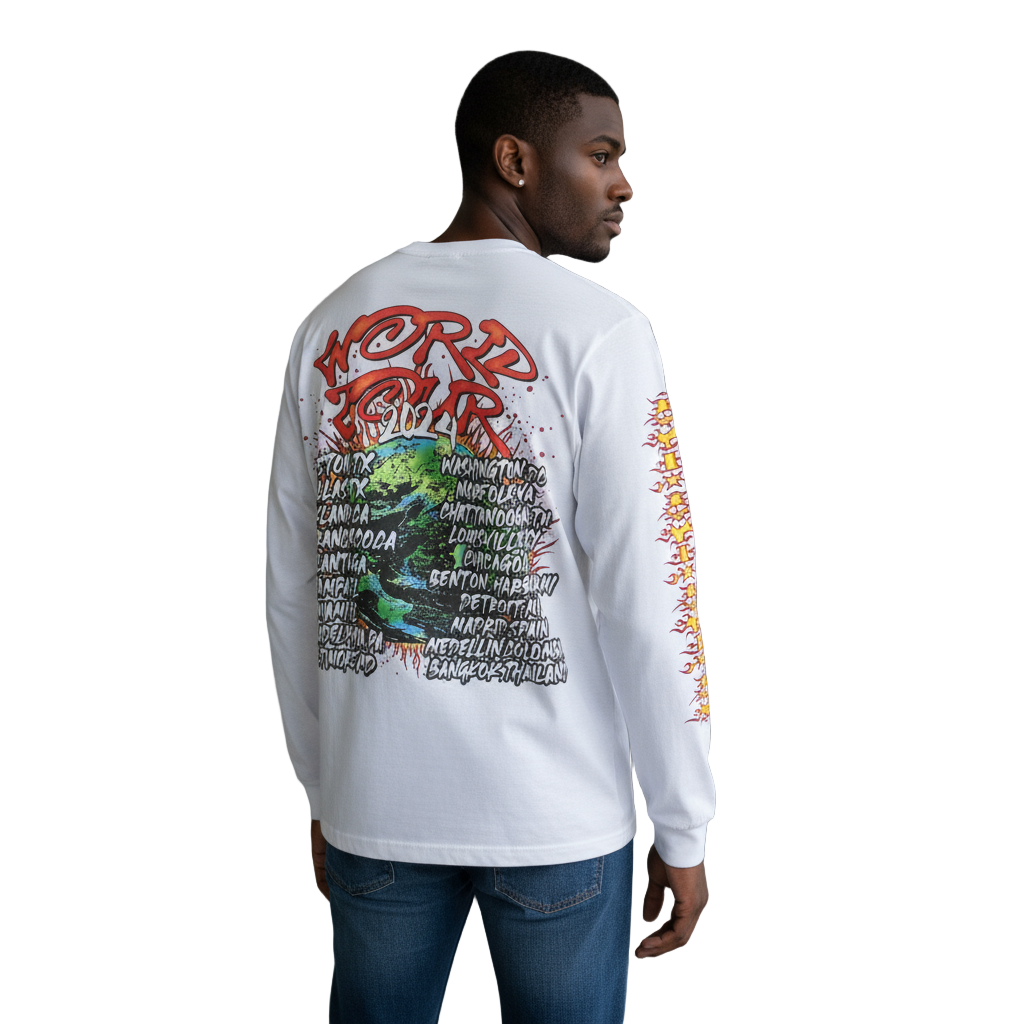 PLAYAZ ONLY World Tour Long Sleeve Shirt