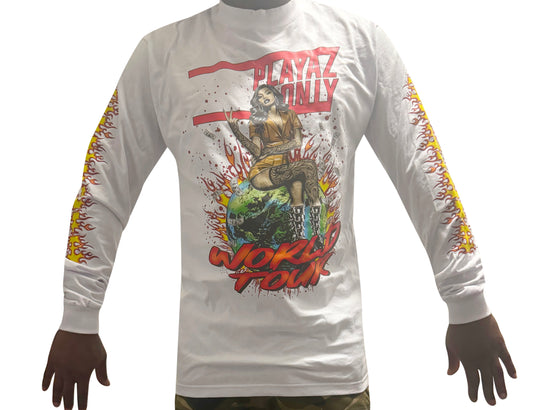 PLAYAZ ONLY World Tour Long Sleeve Shirt