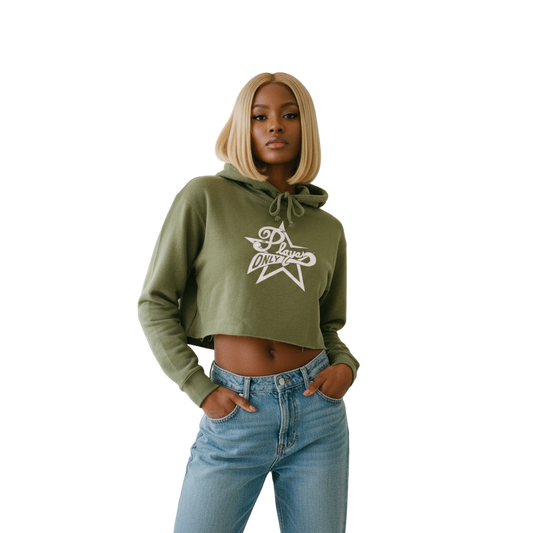 PLAYAZ ONLY All-Star Cropped Hoodie
